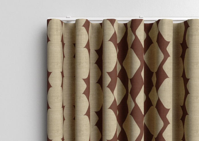 Construct, Dark Crimson - Made to Measure Curtains - Image 13